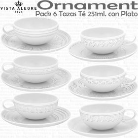 Ornament Vista Alegre Tazas Te pack 6 unidades