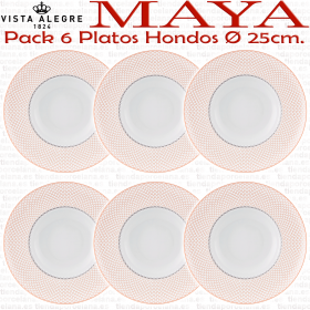 MAYA Vista Alegre Platos Hondos 25cm