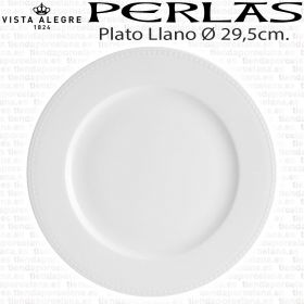 Plato Llano Perla Vista Alegre Ø 29,5cm Menaje Hogar / Hostelería