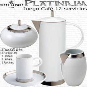 PLATINIUM Vista Alegre Juego Café Completo 12 servicios 27 piezas Vista Alegre