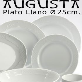 Plato Llano 25 cm Augusta Santa Clara Pontesa, platos baratos uso diario