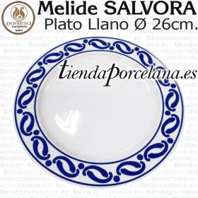 Plato Llano 26cm Porcelanas Pontesa Melide Salvora Vajillas Santa Clara