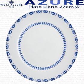 Plato Llano 27cm. Ø Vista Alegre AZURE LUX 