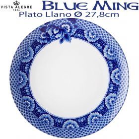 Plato Llano Vista Alegre BLUE MING 27,8 cm Ø