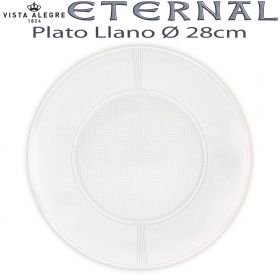 Platos Llanos 28cm colección ETERNAL vajillas Vista Alegre