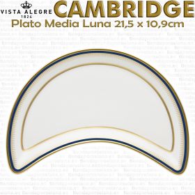 Plato Media Luna 21,5 x 10,9cm Vista Alegre CAMBRIDGE