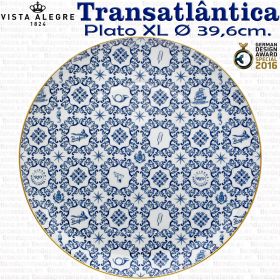 Plato XL Ø 39,6cm. Vista Alegre TRANSATLÁNTICA 