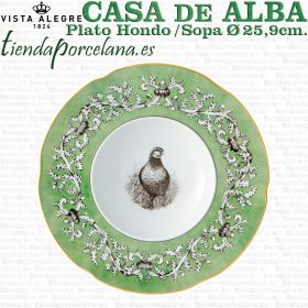 Plato Hondo / Sopa CASA DE ALBA Vista Alegre 