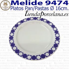 Platos de Pan o Pastas Porcelanas Pontesa Melide 9474 Vajillas Santa Clara