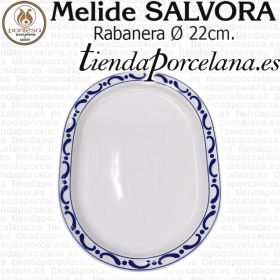 Rabanera Bandeja Fuente Oval pequeña 22cm Porcelanas Pontesa Melide Salvora vajillas Santa Clara