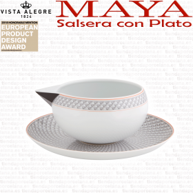 Salsera con Plato Vista Alegre MAYA