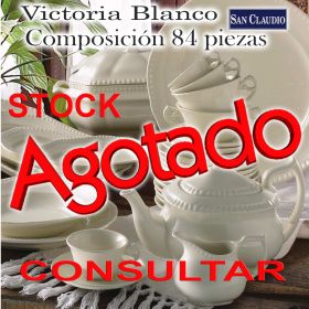 Vajilla con Juego de Café San Claudio Victoria Blanco stock agotado