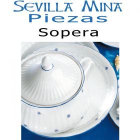 Sopera barata, rebajada en liquidación Vajilla Santa Clara Sevilla Mina