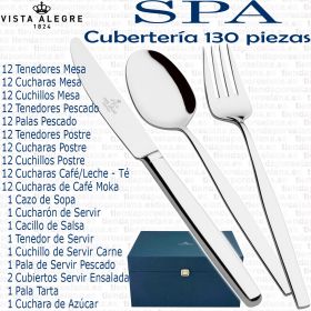 Cubertería completa 130 piezas Vista Alegre SPA