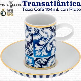 Taza Café 104ml. con Plato Vista Alegre TRANSATLÁNTICA