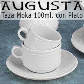 Taza Moka con Plato Augusta Santa Clara Pontesa 