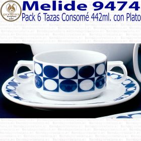 Taza Consomé con Plato Melide 9474