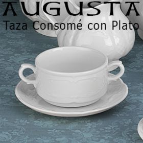Taza con Plato Consome Augusta