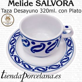 Tazas Desayuno con Plato Porcelanas Pontesa Melide Salvora Santa Clara