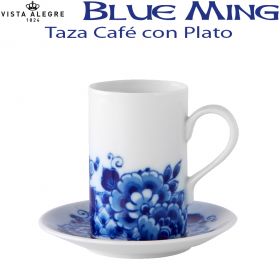 Vista Alegre Blue Ming Tazas servicio Café con Plato
