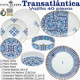 Vajilla de Ultramar Transatlantica Vista Alegre