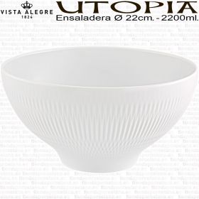 UTOPIA Vista Alegre Ensaladera porcelana decorado relieve