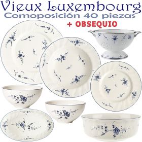 Vajilla 40 piezas Villeroy & Boch ALT VIEUX LUXEMBURG + OBSEQUIO