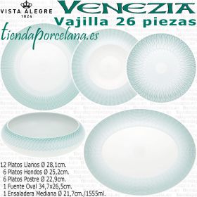 Vajilla 26 piezas Domo Vista Alegre VENEZIA