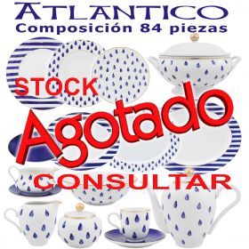 Vajilla Atlantico Porcel porcelanas con Juego Café 84 piezas stock agotado