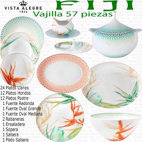 VAJILLA VISTA ALEGRE FIJI Porcelana 57 piezas