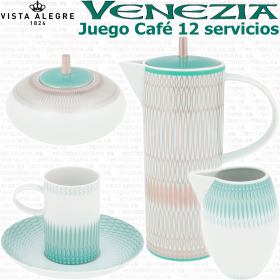 VENEZIA Vista Alegre Juego de Café 12 servicios (27 piezas)