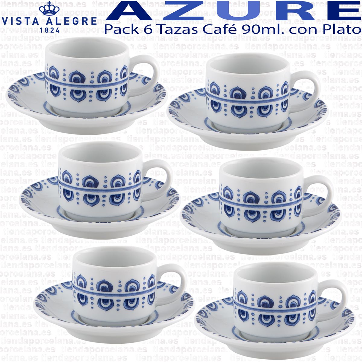 Alegre Azure Vajillas Vista Alegre El Corte InglÃ©s Juego Tazas