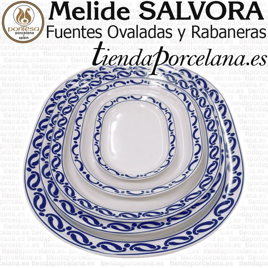 Fuente Oval Mediana 32cm Melide SALVORA Pontesa / Santa Clara