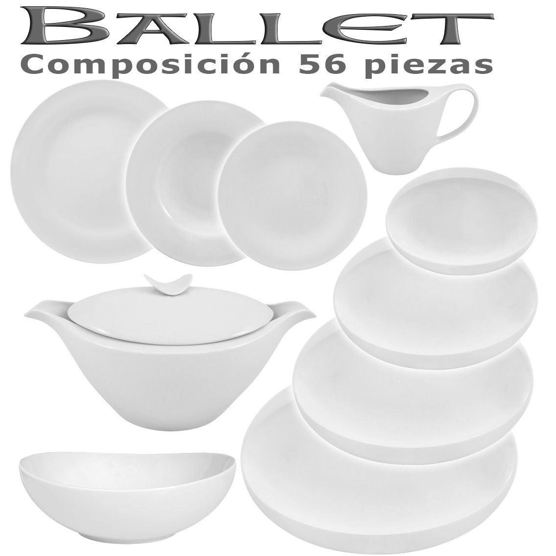 Vajilla 56 piezas deals