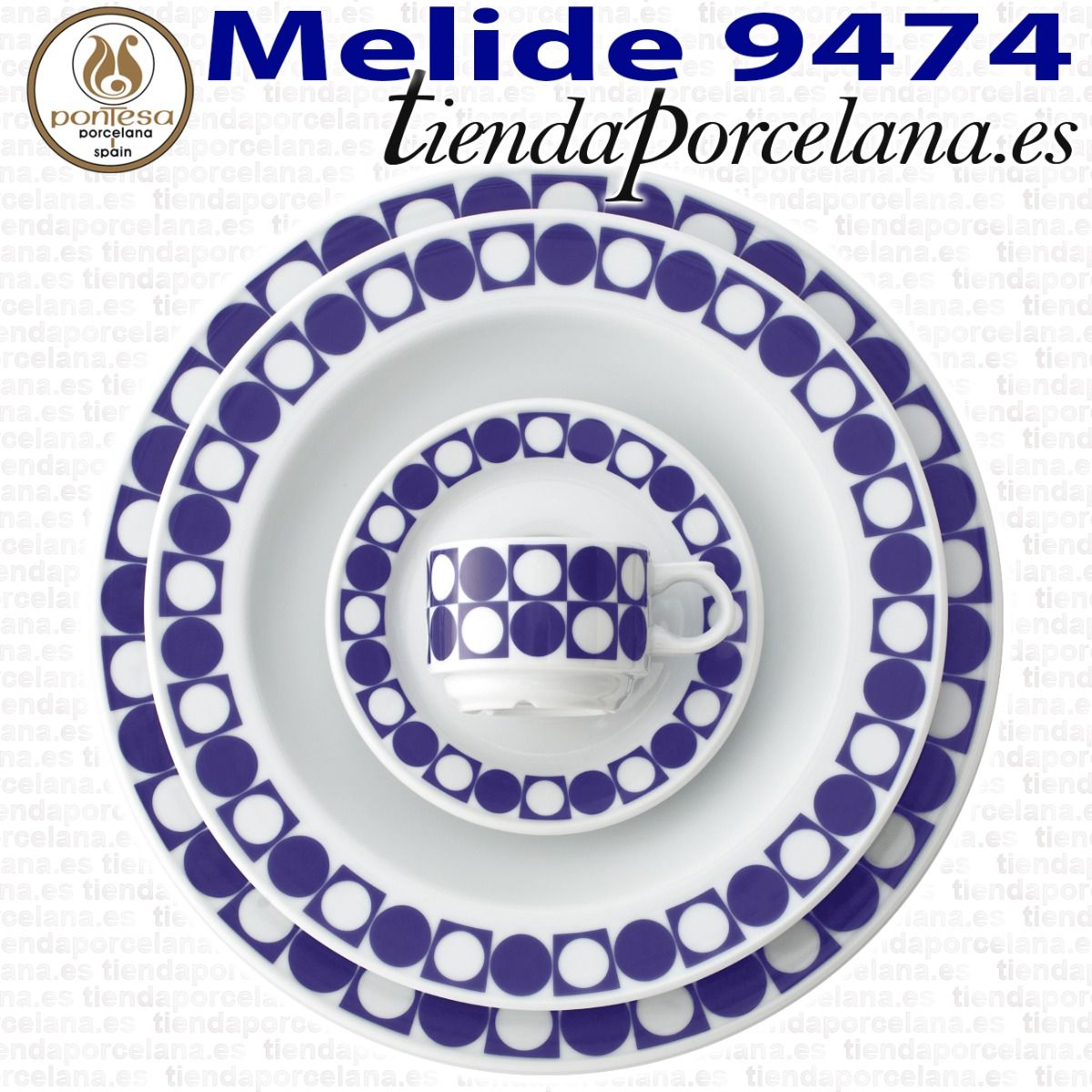 Pack Platos Llanos 29cm Ø Pontesa Santa Clara Melide 9474