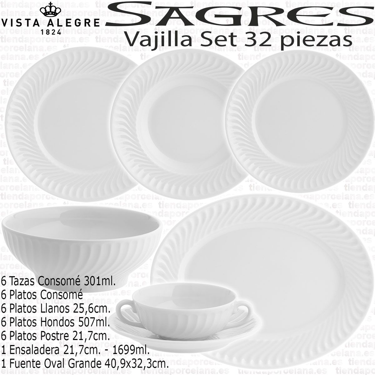Vajilla sales 32 piezas