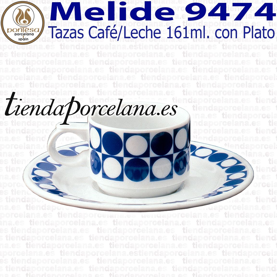 Melide 9474 Pontesa Santa Clara Tazas Café Leche con