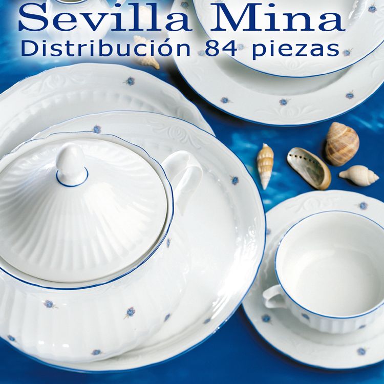 Vajilla Santa Clara Vajilla Porcelana Completa Sevilla Vajillas De