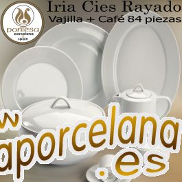 Vajilla Juego Caf 84 piezas Porcelanas Pontesa IRIA CIES