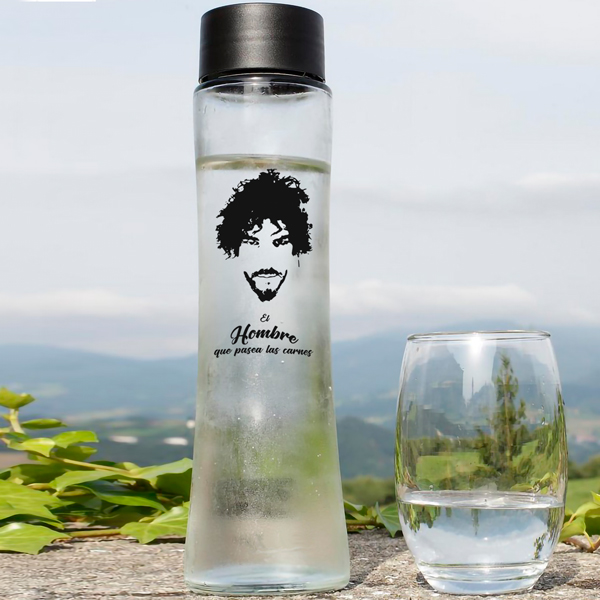 Botella de Agua Personalizada Restaurante A DE LIÑO - A FRAGA DE LIÑO - El Hombre que Pasea las Carnes Botellas de Agua Personalizadas Restaurante A DE LIÑO - A FRAGA DE LIÑO - El Hombre que Pasea las Carnes