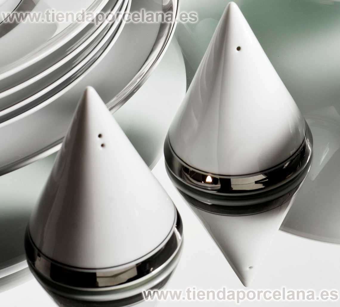 Salero Pimentero Vista Alegre Domo Platinium