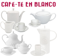 Juegos de Café y Té en Blanco