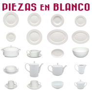 Platos y otras Piezas Blancos