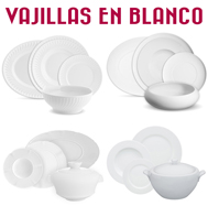 Vajillas en Blanco