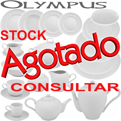 Vajillas Porcel Porcelanas Olympus Blanco uso diario personalizable con iniciales, logotipo o marca de empresa